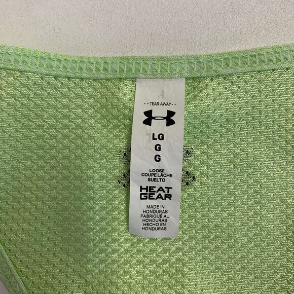 Under Armour Tech Vent Tank Women Large Lime Twist Racerback Lightweight Stretch - Picture 10 of 14